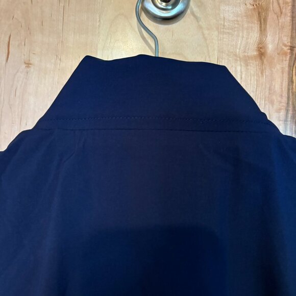 New RLX Ralph Lauren Golf Men's Wicking Full Zip Jacket M Navy $248 Stow Hood - Picture 13 of 14